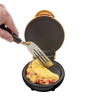 Nostalgia My Mini Red Non-Stick Compact Griddle Pancake Pizza Eggs Omlet  Maker