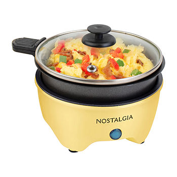 Nostalgia MyMini Personal Electric Skillet MSK5YW, Color: Yellow