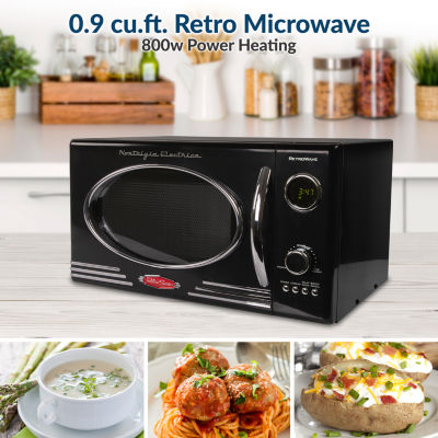 Nostalgia 0.9 cu. ft. Retro Microwave Oven