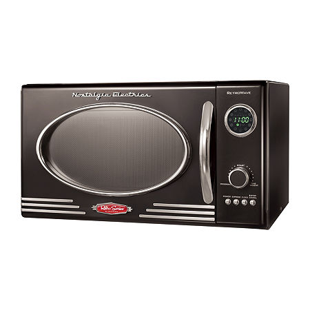 Nostalgia 0.9 cu. ft. Retro Microwave Oven, One Size, Black