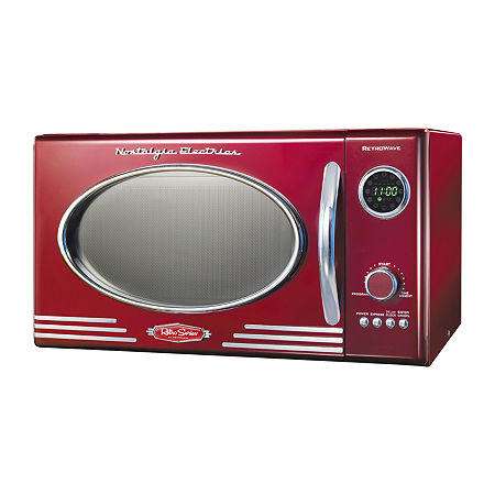 Nostalgia 0.9 cu. ft. Retro Microwave Oven, One Size, Red