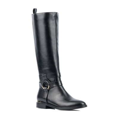 Torgeis Womens Belladona Tall Flat Heel Riding Boots