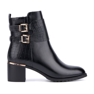 Torgeis Womens Laurel Stacked Heel Booties