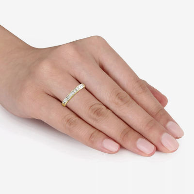 Womens 1 CT. T.W. Natural White Diamond 14K Gold Wedding Band