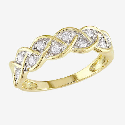 2MM 1/4 CT. T.W. Natural White Diamond 10K Gold Anniversary Band