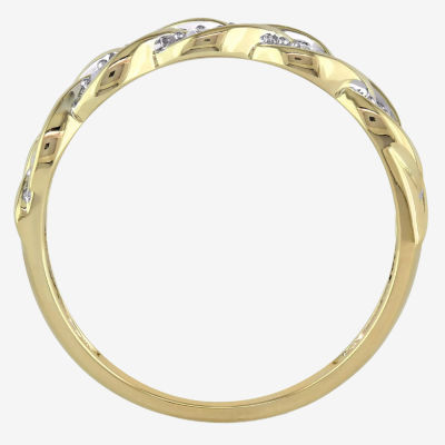 2MM 1/4 CT. T.W. Natural White Diamond 10K Gold Anniversary Band