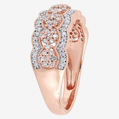 2.5MM 1/2 CT. T.W. Natural White Diamond 10K Rose Gold Anniversary Band