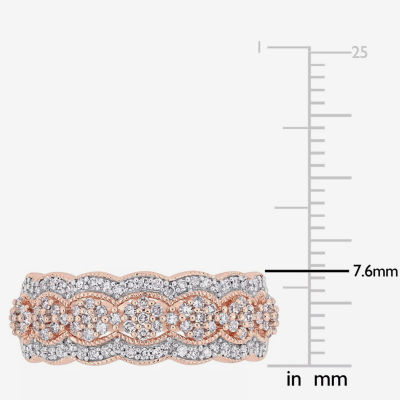 2.5MM 1/2 CT. T.W. Natural White Diamond 10K Rose Gold Anniversary Band