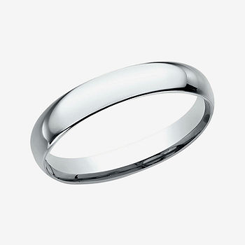 Womens 10K White Gold 3MM Comfort-Fit Wedding Band - JCPenney