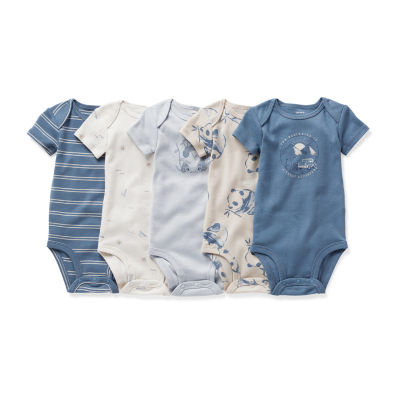 Carter's Baby Boys 5-pc. Crew Neck Short Sleeve Bodysuit