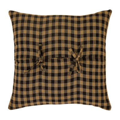 VHC Brands Country Check Square Throw Pillow