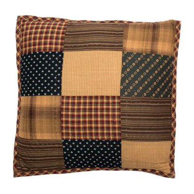 VHC Brands Patriotic Patch Square Throw Pillow