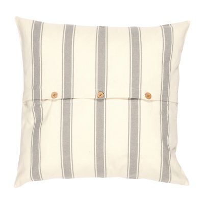 VHC Brands Vintage Stripe Reversible Euro Sham