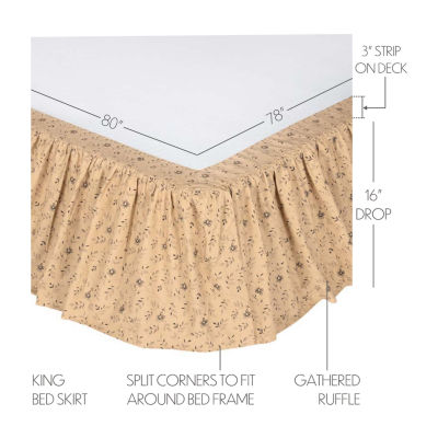 VHC Brands Cobblestone Bed Skirt