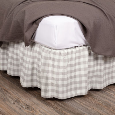 Vhc Brands Jenna Buffalo Check Bed Skirt