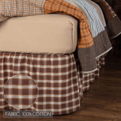 VHC Brands Sheridan Rustic Brown Bed Skirt