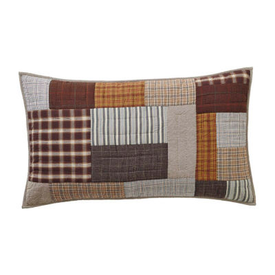 VHC Brands Sheridan Rustic Brown Embellished Pillow Sham