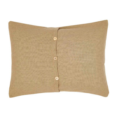 VHC Brands Veranda Burlap Natural Reversible Pillow Sham