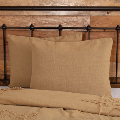 Burlap best sale euro shams