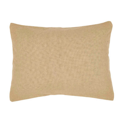 VHC Brands Veranda Burlap Natural Reversible Pillow Sham
