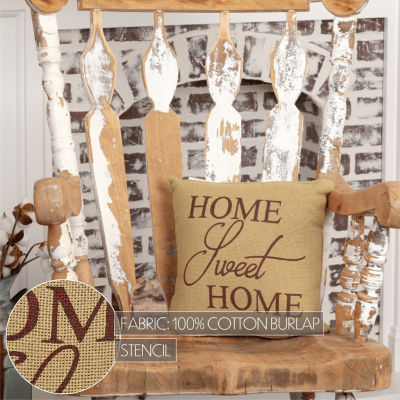 VHC Brands Home Sweet Home 12x12 Throw Pillow