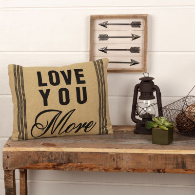 VHC Brands Love You More 14x18 Lumbar Pillow