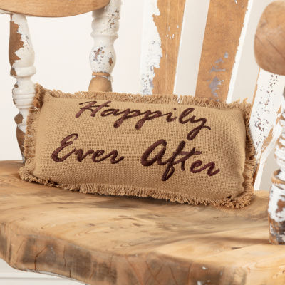 VHC Brands Happily Ever After 7x13 Lumbar Pillow