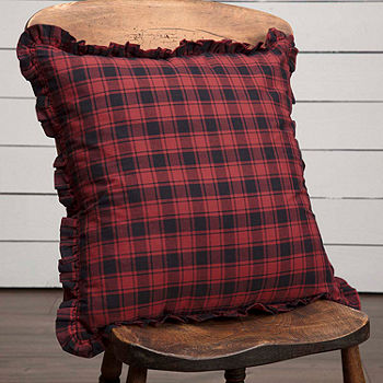VHC Brands Shasta Cabin 18x18 Throw Pillow, Color: Chili Pepper