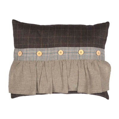 VHC Brands Sheridan Rustic Brown 14x18 Lumbar Pillow