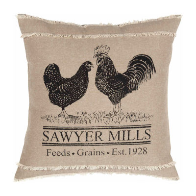 VHC Brands Miller Farm Poultry 18x18 Throw Pillow