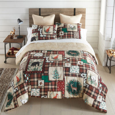 Your Lifestyle By Donna Sharp Woodland Holiday 3-pc. Midweight Reversible Comforter Set