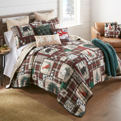 Your Lifestyle By Donna Sharp Woodland Holiday Reversible Quilt Set