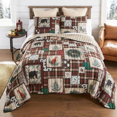 Your Lifestyle By Donna Sharp Woodland Holiday Reversible Quilt Set