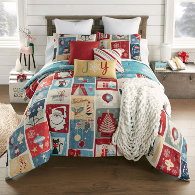Your Lifestyle By Donna Sharp Retro Christmas 3-pc. Midweight Comforter Set
