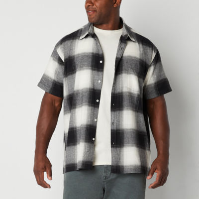 Mens short sleeve deals flannel shirts