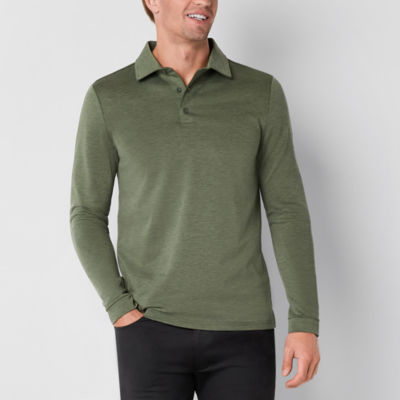 Stylus Mens Regular Fit Long Sleeve Polo Shirt - JCPenney