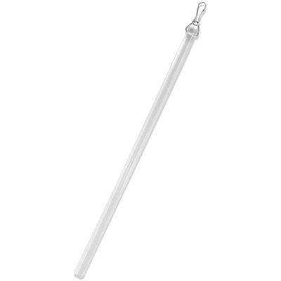 Rod Desyne 1/2" Clear Pvc Baton With Snap Hook Curtain Wand