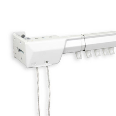 Rod Desyne One-Way Cord Traverse Adjustable Curtain Rod - Left