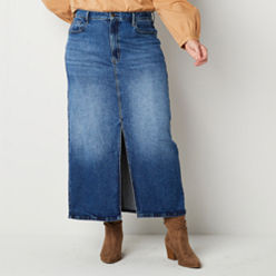 Plus Product_size Blue Skirts for Women - JCPenney