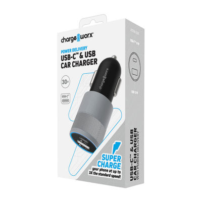 Chargeworx 18 Watt Power Delivery Car Charger