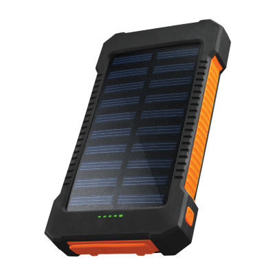Chargeworx 10000Mah Premium Solar Power Bank with Dual USB Ports
