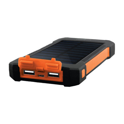 Chargeworx 10000Mah Premium Solar Power Bank with Dual USB Ports