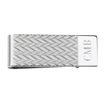 Personalized Zigzag Pattern Money Clip