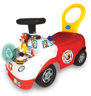 Disney Mickey Mouse Fire Truck Interactive Ride On Mickey Mouse Ride-On Car