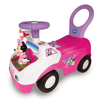Disney Minnie Mouse Dancing Interactive Ride-On On Sounds Car With Activity Ride Car