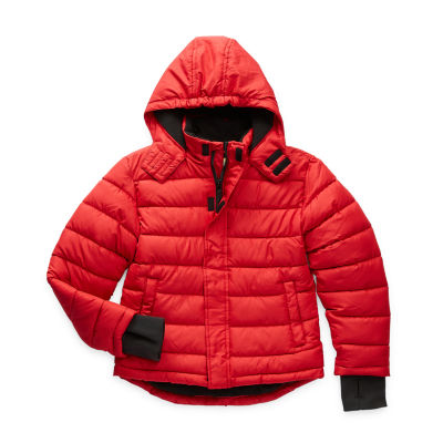 Thereabouts Little & Big Girls Adaptive Hooded Heavyweight Puffer Jacket, X-Large (16), Silver | Back to School | Holiday Gifts