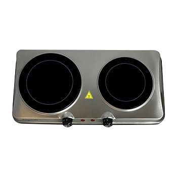 Electric Double Burner Portable Hot Plate Countertop Stove Cooker 110V
