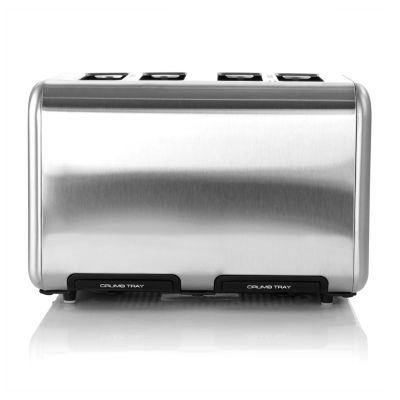 MegaChef 4-Slice Stainless Steel Extra Wide Slot Toaster
