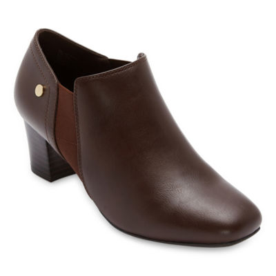 east 5th Womens Rosewood Block Heel Booties