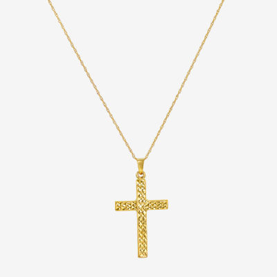 Religious Jewelry Womens 14K Gold Cross Pendant Necklace JCPenney